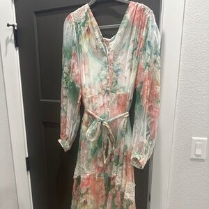 Johnny Was Ruksana Silk Maxi Dress